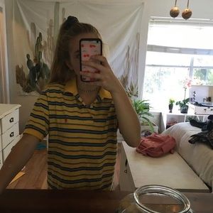 Yellow polo Ralph Lauren shirt